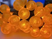 G25 Orange LED Globe Light String