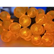 G25 Orange LED Globe Light String