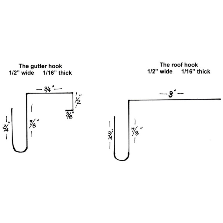 Holiday Light Aluminum Gutter Hooks Put em up and leave em up!